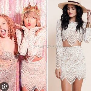 For Love And Lemons Guava set Top S Bottom XS